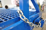 Manuale mobile della rampa del bacino di caricamento regolabile del contenitore che aziona colore blu