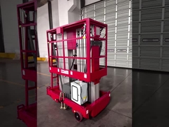 Piattaforma di lavoro aereo da 10 metri di altezza a doppio montante, tavolo elevatore verticale idraulico