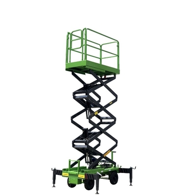 Manual Pushing Mobile Scissor Lift 14 Meters Aerial Work Platform