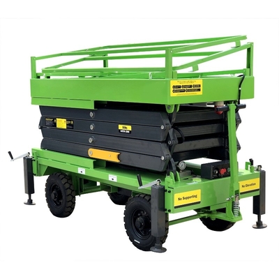 Manual Pushing Mobile Scissor Lift 14 Meters Aerial Work Platform