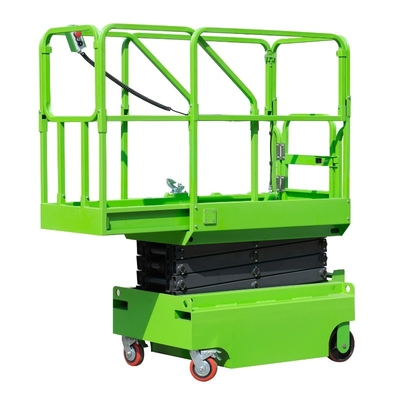 Piattaforma di lavoro aereo idraulica di spinta manuale regolabile dell'ascensore mini mobile di forbici 3m 450kg