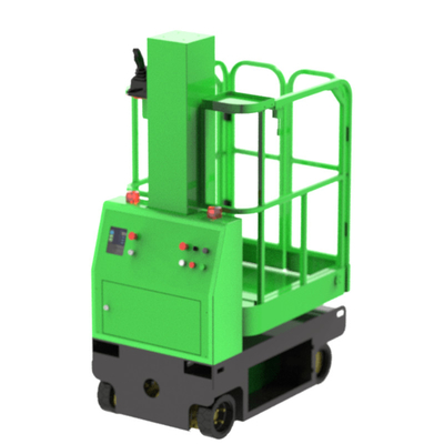 4.2m Elettro Autopropulsore Verticale Mast Boom lift colore blu e giallo capacità di carico 230kg