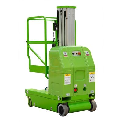 8m Working Height Vertical Lifting Platform , Single Mast Aerial Work Platform