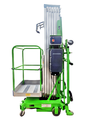 6m Lifting Height Mobile Aerial Work Platform Lift With Aluminum Profile