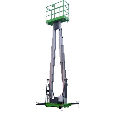10m Aerial Work Platform Double Mast Vertical Lift With Extension Platform