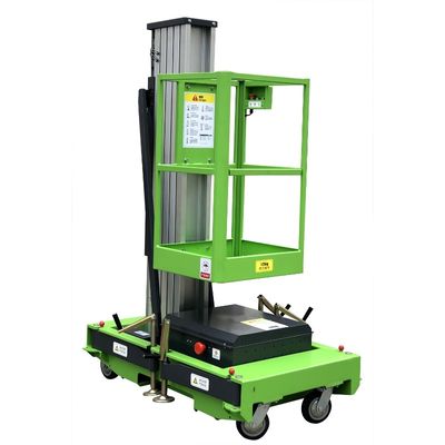 130kg Load Aluminum Aerial Work Platform , Vertical Mast Lift With Long Life