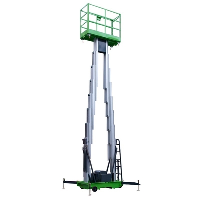 14m Double Mast Aerial Work Platform Durable Awp Equipment 150Kg Loading
