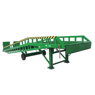 Large Loading Capacity Mobile Dock Ramp With Outriggers Movable Dock Leveler
