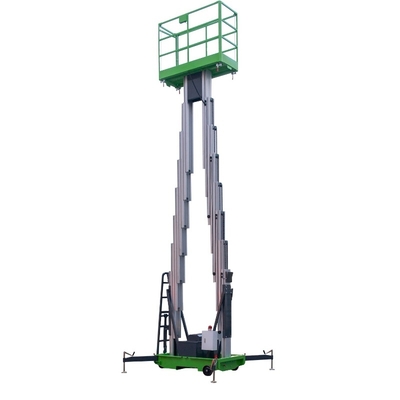 10 Meters Height Aerial Work Platform Double Mast Hydraulic Vertical Lift Table