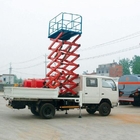 il camion mobile di altezza di elevazione di 14m ha montato l'ascensore di forbici con capacità di carico 450kg