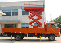 il camion di 16M ha montato il caricamento della piattaforma di lavoro aereo dell'ascensore di forbici 300Kg per il centro espositivo dell'hotel