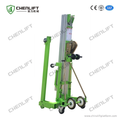 Portable Manual Material Lift with Swivel Locks Manually operated