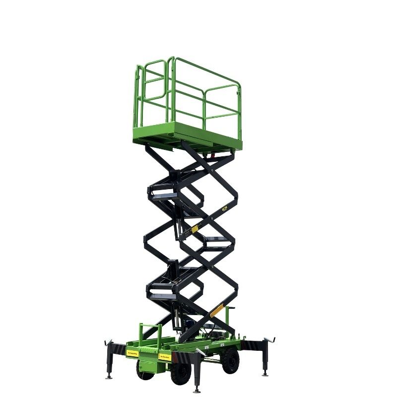 7.5 Meters Manual Pushing Mobile Scissor Lift X-Lift Platform 500Kg
