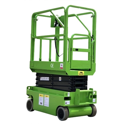 Lunga vita idraulica automotrice di colore verde della piattaforma dell'ascensore di forbici di MX300S