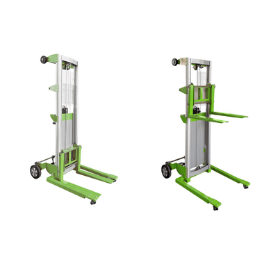 Carrello elevatore manuale portatile per movimentazione materiali