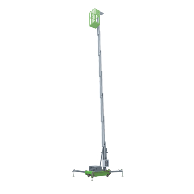Ascensore di alluminio portatile dell'uomo dell'albero della piattaforma di lavoro aereo singolo 8 metri di altezza di elevazione