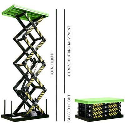 Installazione girante su misura 6T della Tabella di ascensore del carico della piattaforma di lavoro dell'ascensore di caricamento facilmente
